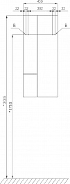Акватон Мебель для ванной Мишель 100 с гранитной столешницей дуб рустикальный/фьорд с раковиной Infinity – фотография-11